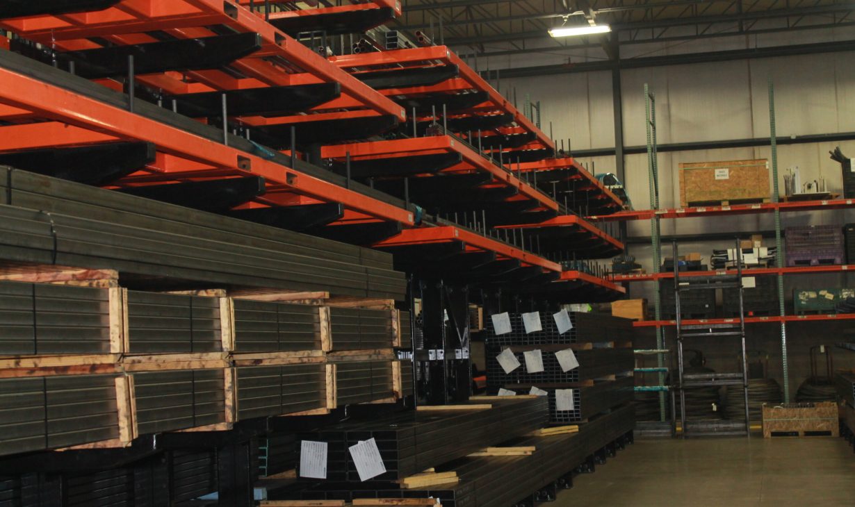 big steel rack steel tubing storage racks
